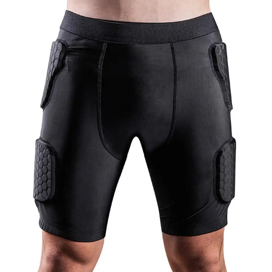 Pantalones de compresión cortos con protección