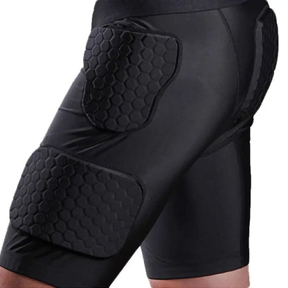 Pantalones de compresión cortos con protección