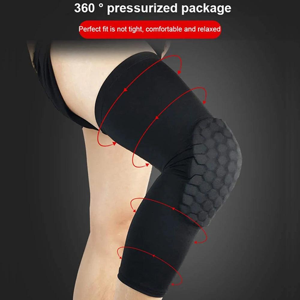 1 pieza de malla de compresión con rodillera / Compression knee pads